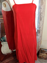 Load image into Gallery viewer, Vintage Vivid Pink Coral Metallic Boho 70s 80s Silk Dress / The Silk Farm Designed by Icinoo / Glittering Gold Threads / Matching Silk Slip
