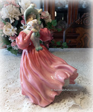 Load image into Gallery viewer, SOLD Royal Doulton Vintage Marguerite Bone China Lady Figurine, OLD marking, Made in England, Beautiful Hand Painting
