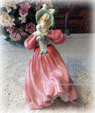Load image into Gallery viewer, SOLD Royal Doulton Vintage Marguerite Bone China Lady Figurine, OLD marking, Made in England, Beautiful Hand Painting
