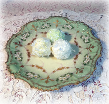 Load image into Gallery viewer, SOLD Antique Rare Vintage Limoges France Pastel Green 9.25&quot; Plate, Exquisite Colors, Hand Painted, Gold Applied Gilding
