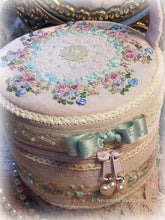 Load image into Gallery viewer, Exquisite Victorian &quot;Birthday Cake&quot; Pink Pastel Silk Ribbon Roses Luxury Case Purse Bag, Antique Lace, Lavish Silk Ribbon Hand Embroidery
