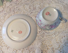 Load image into Gallery viewer, SOLD Lovely Antique Limoges France Garlands of Pink Roses China Tea Trio, Cup, Saucer, Luncheon Plate ~ Hand Applied Gold ~ Shabby Chic
